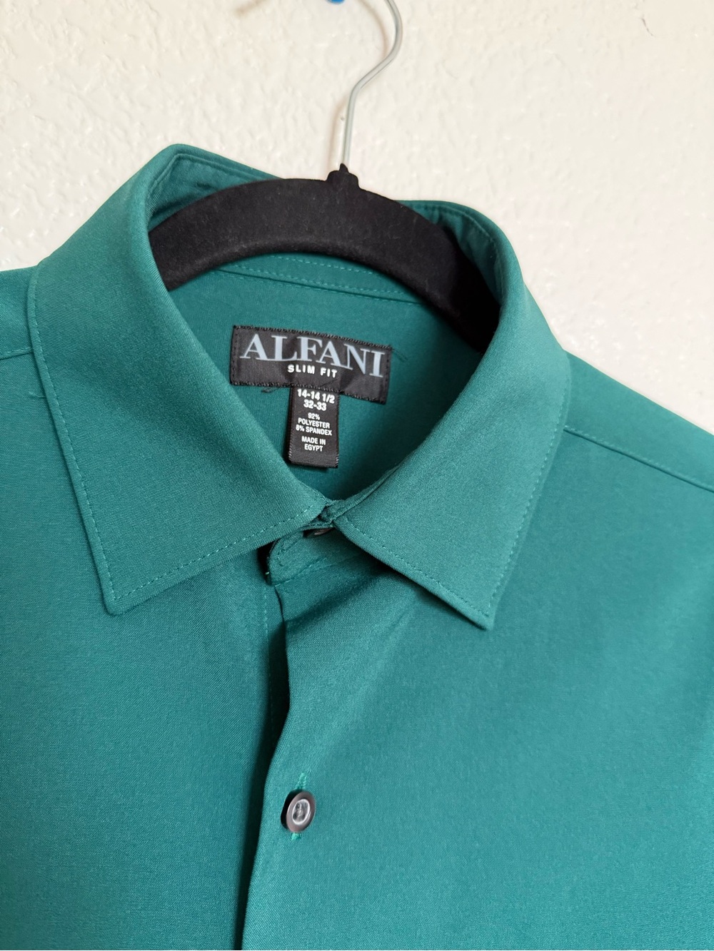 Mens Alfani Slim fit Green Shirt
